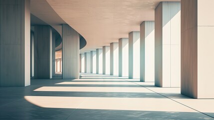 Embrace minimalism abstract beauty: a computer wallpaper showcasing modern architecture's clean lines and geometric shapes for an immersive widescreen experience
