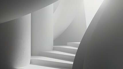 Embrace minimalism abstract beauty: a computer wallpaper showcasing modern architecture's clean lines and geometric shapes for an immersive widescreen experience