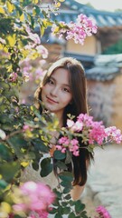 Naklejka premium 배롱나무