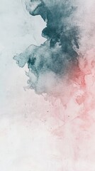 Soft abstract watercolor background with gentle hues of blue and pink, perfect for artistic designs and creative projects.