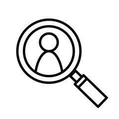 Hiring icon vector for web and mobile app. Search job vacancy sign and symbol. Human resources concept. Recruitment