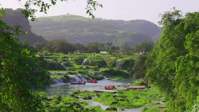 Wadi Darbat Boating at salalah (Dhofar)