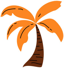 autumn tree vector illustration. Autumn season . Tree isolated