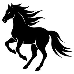 horse silhouette vector illustration