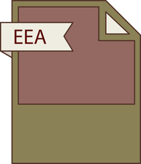 EEA File format icon minimal