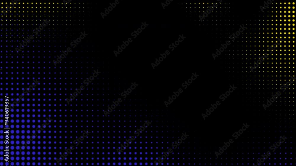 Wall mural dark halftone background loop