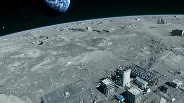 lunar oasis, where life thrives against all odds. A research station for studying the adaptability of the human species in space.