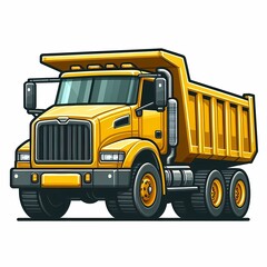 Dump Truck vector illustration isolated on a white background