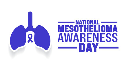 mesothelioma awareness day background or banner design template. Holiday concept. Template for background, banner, card, poster, placard, design template with unique shapes with standard color.