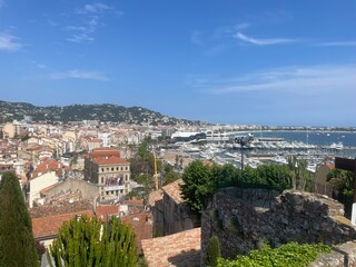 view of beautiful coastal town