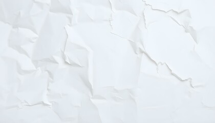 Obraz premium Crumpled White Paper Texture