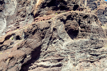 Vertical cliff close up, background