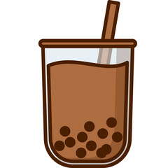 Boba Drink Illustration