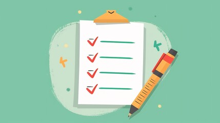 Checklist Completed - Illustration