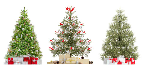 christmas tree and gifts