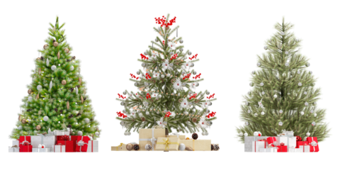 christmas tree and gifts