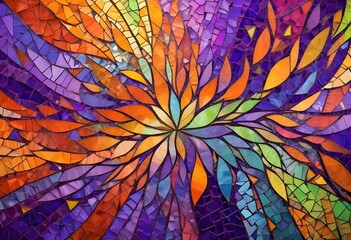 colorful mosaic glass background