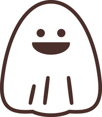 おばけ　シンプル