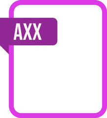 AXX File rectangular icon