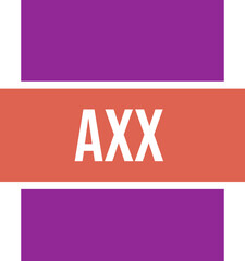 AXX icon fill and bebus writting