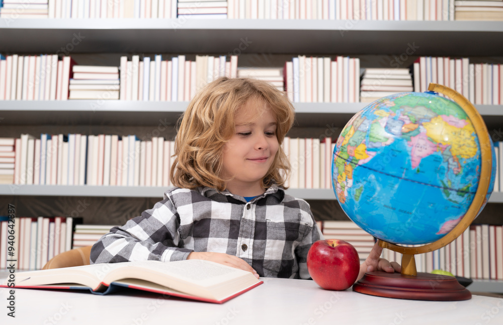 Poster school and students in classroom. education kids. child pupil student in the school class. studying 