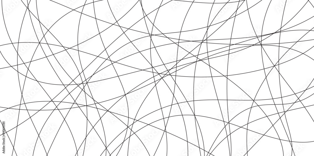 Leinwandbilder Abstract black lines with white background. Creative and geometric shape with luxury pattern and paper texture design. abstract background with stripes for website design Technology background.	

