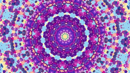 rainbow candy abstract mandala kaleidoscope background - Powered by Adobe