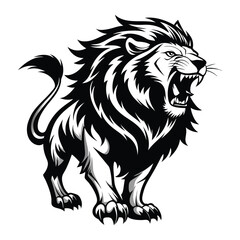 lion silhouette vector