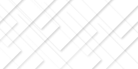 Abstract white background with diamond and triangle shapes layered in modern abstract pattern design.Grey white abstract square background geometry shine and layer element vector for presentation.	