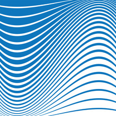 abstract blue wave line pattern