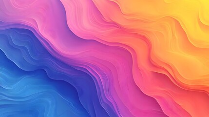 Obraz premium A colorful gradient pattern featuring a blend of warm and cool tones, creating a fluid and harmonious visual effect