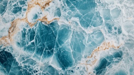 Naklejka premium Close-up of blue and white marble with intricate veins.
