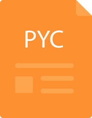 PYC file icon with symbols