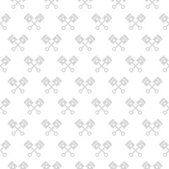 Obraz premium Engine piston icon isolated seamless pattern on white background