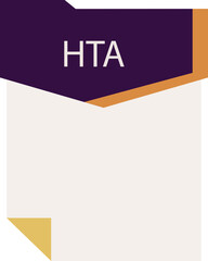 HTA File format minimal icon