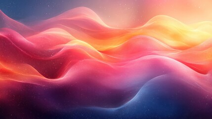 Obraz premium Abstract Colorful Waves with Stars