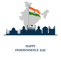 Happy Independence Day of India tricolor Great Indian Sale and Promotion background for 15th August advertisement