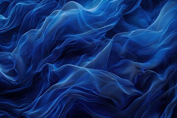 Fototapeta premium Abstract blue background with wave and velvet texture.