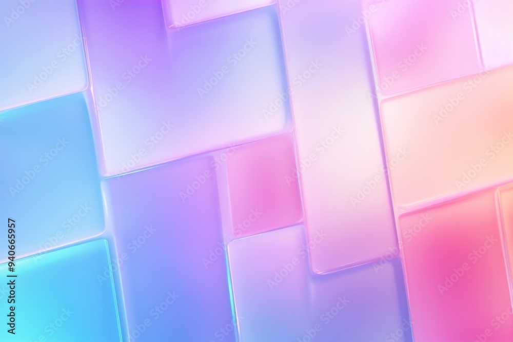 Poster abstract light neon soft glass background texture in pastel colorful gradient.