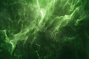 A green abstract wave background