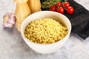 Organic wheat pasta - boiled ptitim