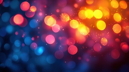 Abstract Colorful Bokeh Background