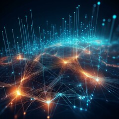 Obraz premium Artificial Intelligence and Big Data