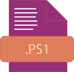 PS1 File extension icon fill and bebes writting