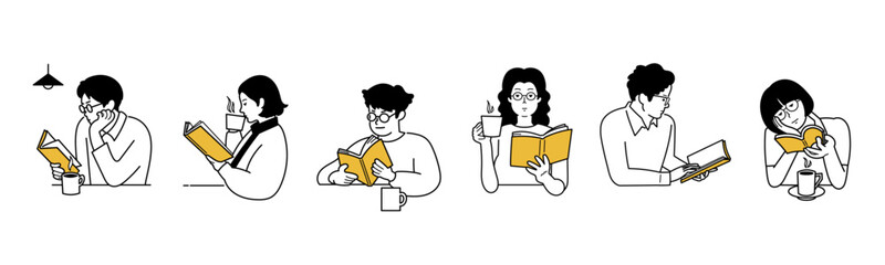 Caf&eacute; time while reading.