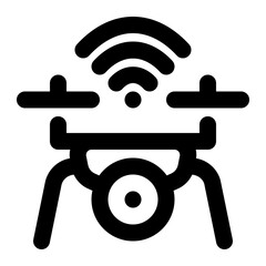 smart drone, drone camera, wifi, drone, internet of things, iot, camera drone outline icon