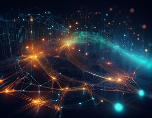Obraz premium Artificial Intelligence and Big Data