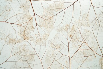 Obraz premium Delicate, intricate network of veins in a translucent leaf.