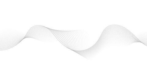 Fototapeta premium Abstract gray wave dynamic curve lines background. Energy technology concept modern backdrop design for business, presentation, banner.