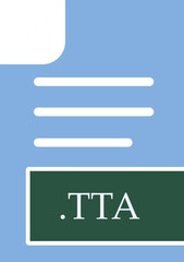 TTA File format icon fill inside